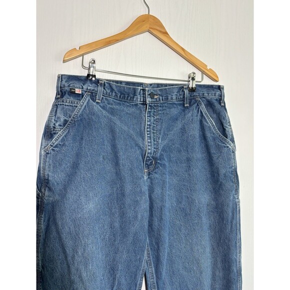 Carhartt FR Jeans Mens 36x30 Original Fit CAT 2 Fire Resistant Stone Wash Work - Picture 2 of 14